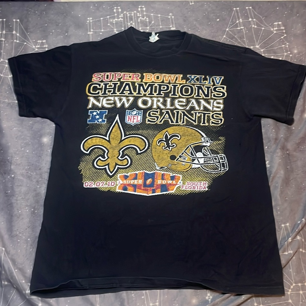 NFL New Orleans Saints Super Bowl graphic T-shirt